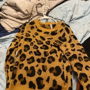 Leopard print sweater